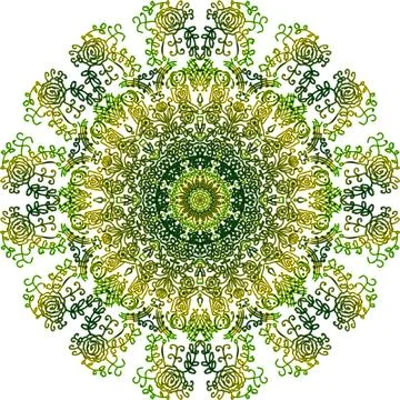 Colorful abstract mandala Illustrazione stock