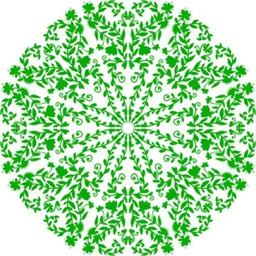 Colorful abstract mandala Illustrazione stock