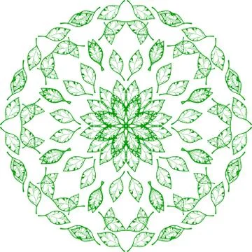 Colorful abstract mandala Illustrazione stock