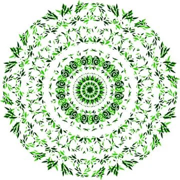 Colorful abstract mandala Stock Illustration