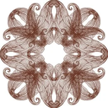 Colorful abstract mandala Illustrazione stock