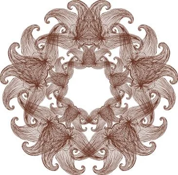 Colorful abstract mandala Illustrazione stock