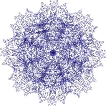 Colorful abstract mandala Illustrazione stock