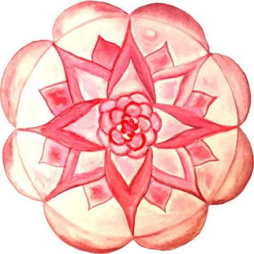 Colorful abstract mandala Stock Illustration