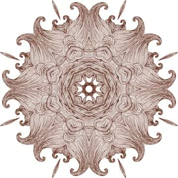 Colorful abstract mandala Illustrazione stock