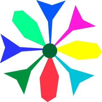 Colorful abstract mandala Illustrazione stock