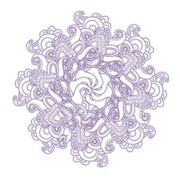 Colorful abstract mandala Illustrazione stock