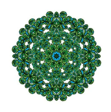 Colorful abstract mandala Illustrazione stock