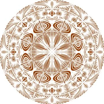 Colorful abstract mandala Illustrazione stock
