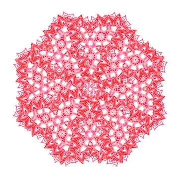 Colorful abstract mandala Illustrazione stock