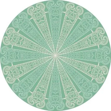 Colorful abstract mandala Illustrazione stock