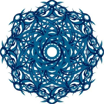 Colorful abstract mandala Stock Illustration