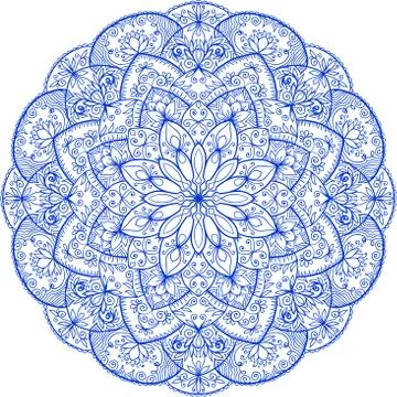 Colorful abstract mandala Illustrazione stock
