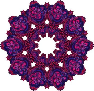 Colorful abstract mandala Stock Illustration