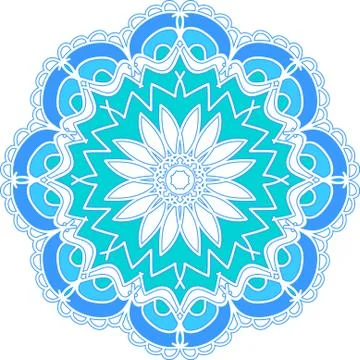 Colorful abstract mandala Illustrazione stock