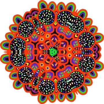 Colorful abstract mandala Illustrazione stock