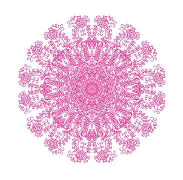 Colorful abstract mandala Illustrazione stock