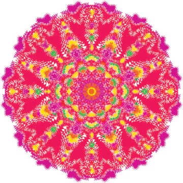 Colorful abstract mandala Stock Illustration