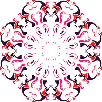 Colorful abstract mandala Illustrazione stock