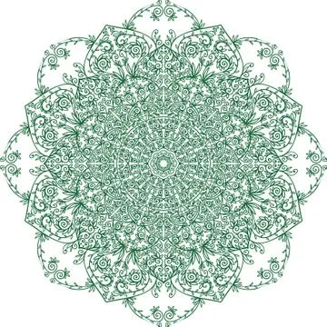 Colorful abstract mandala Illustrazione stock