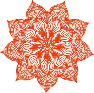 Colorful abstract mandala Illustrazione stock