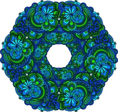 Colorful abstract mandala Stock Illustration