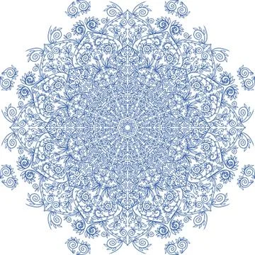Colorful abstract mandala Illustrazione stock
