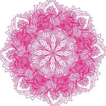 Colorful abstract mandala Illustrazione stock