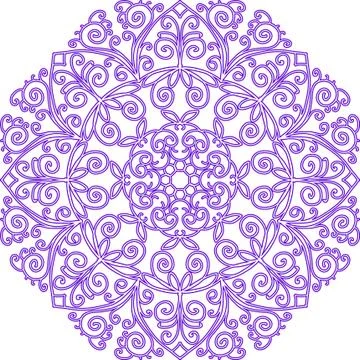 Colorful abstract mandala Illustrazione stock