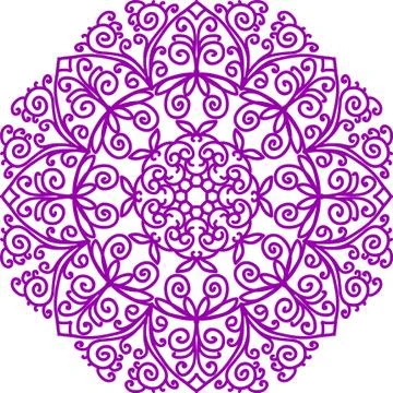 Colorful abstract mandala Illustrazione stock