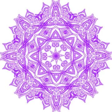 Colorful abstract mandala Illustrazione stock