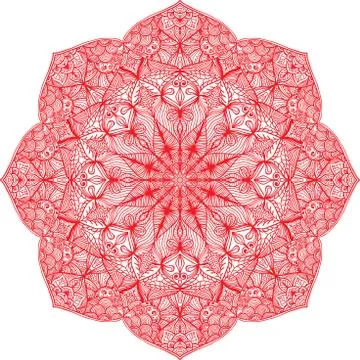 Colorful abstract mandala Stock Illustration