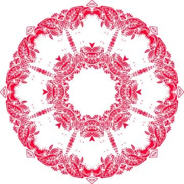 Colorful abstract mandala Illustrazione stock