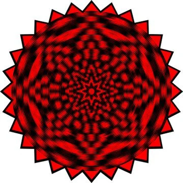 Colorful abstract mandala Illustrazione stock