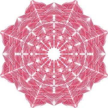 Colorful abstract mandala Illustrazione stock