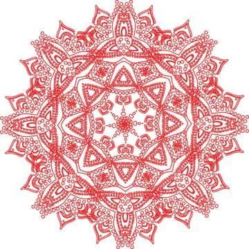 Colorful abstract mandala Stock Illustration