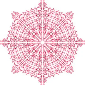 Colorful abstract mandala Illustrazione stock