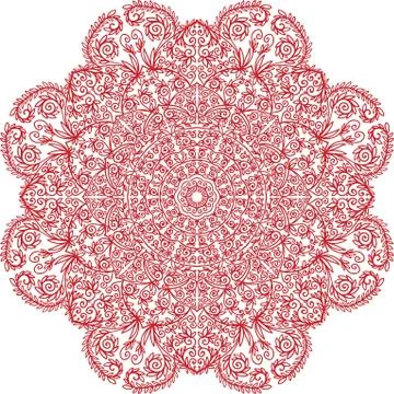 Colorful abstract mandala Illustrazione stock