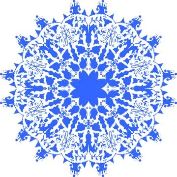 Colorful abstract mandala Illustrazione stock