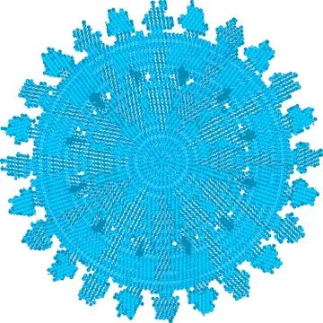 Colorful abstract mandala Illustrazione stock