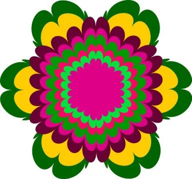 Colorful abstract mandala Stock Illustration