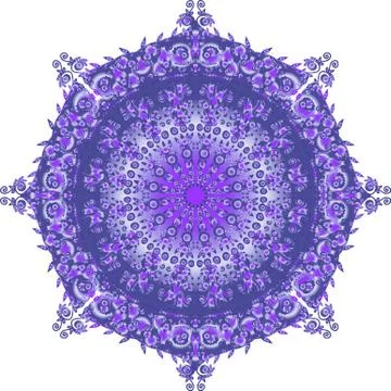 Colorful abstract mandala Illustrazione stock