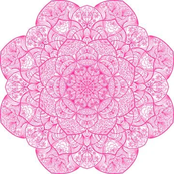 Colorful abstract mandala Illustrazione stock