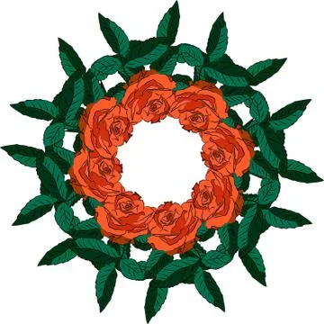 Colorful abstract mandala Illustrazione stock