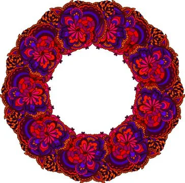 Colorful abstract mandala Illustrazione stock