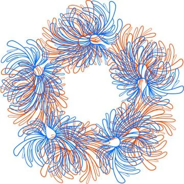 Colorful abstract mandala Illustrazione stock