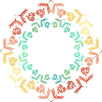 Colorful abstract mandala Illustrazione stock