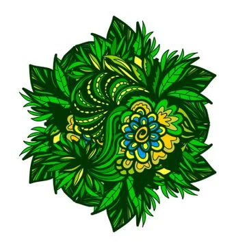 Colorful abstract mandala Illustrazione stock