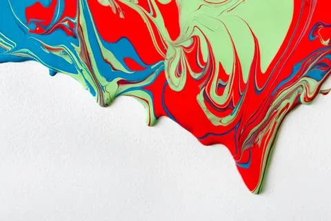 Colorful abstract marbled pattern with vibrant swirls Stock Photos