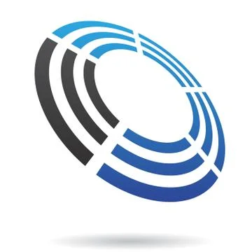 Colorful Abstract Maze Icon イラスト素材